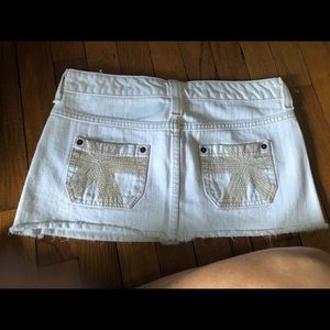White Jean skirt